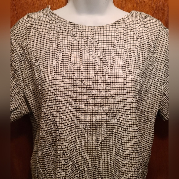 Zara adorable black & white gingham  top with open back & bows szL - Picture 2 of 8